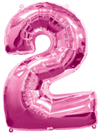 Pink Number 2 Balloon